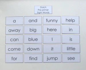 Lehrergemachte Alphabetisierung Lernressource Dolch Vorgrundierung Sicht Wort Lernkarten - Bild 1 von 2