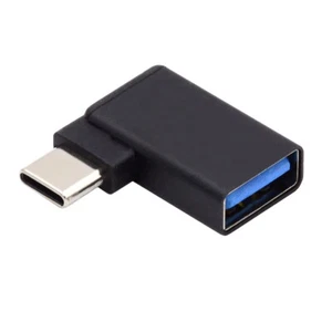 CABLECY Right Angled 90 Degree USB-C Type-C to USB 3.0 Female OTG Adapter 10Gbps - Picture 1 of 7