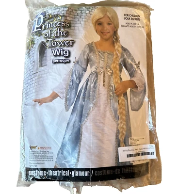 Fantasy Princess Child Wig Tower Princess Braid Girl Blonde Rapunzel Halloween - Image 1 of 4