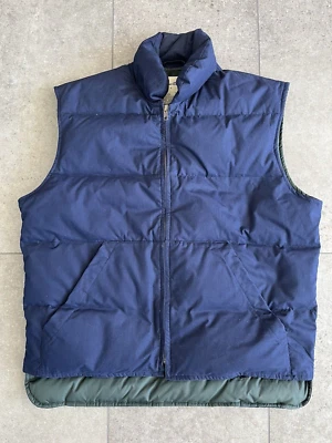 Chaleco Eddie Bauer Plumón de Ganso Azul Marino Talla Mediana ¡EXCELENTE ESTADO USADO! Foto 1 de 4