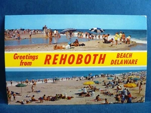 Postkarte DE Rehoboth Strand Doppelblick Strandblick Grüße - Bild 1 von 2