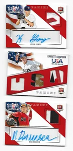 2015 USA Baseball Auto RC SICK Patch Kevin Gowdy Phillies #10/20 Red & White - Picture 1 of 1