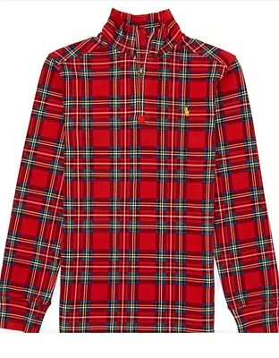 Polo Ralph Lauren Pullover Cremallera Cuadros 14-16 Y Niño Foto 1 de 4