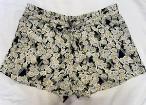 French Connection Womens Floral Flowy Drawstring Shorts Multicolor 6 Beachy - Picture 1 of 7