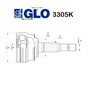 Junta Semieje Lado Rueda Daewoo Espero - Lanós - Nubira Glo Para 96257802 - Imagen 1 de 1