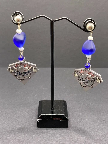Neanie-Bot Los Angeles Dodgers Silver Plated Post Earrings Cover