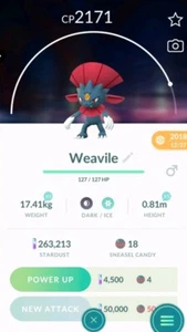 Pokémon Weavile ( Sneasel Evolution ) GO - Bild 1 von 2