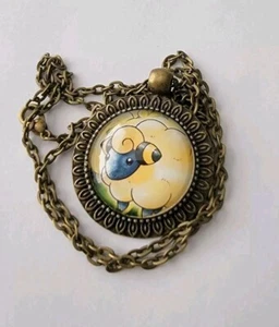 Mareep Pendant - Up-Cycled Pokemon Card Necklace - Picture 1 of 5