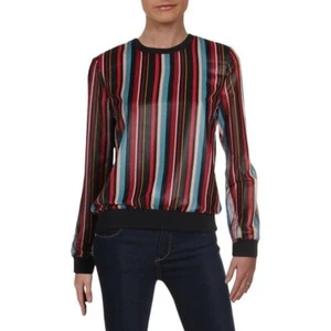 Juicy Couture 12 / M Stripe Pullover Long Sleeve Lined Blouse Top - Picture 1 of 6