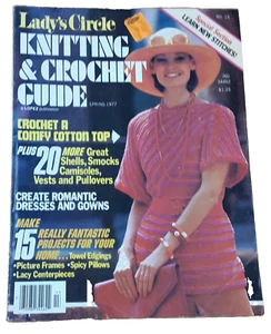 Lady's Circle Magazine Knitting & Crochet Guide No. 13 Spring 1977 Tops Projects - Imagen 1 de 11