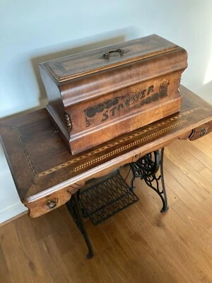 Rare Machine à coudre ancienne Stoewer de 1907 - Photo 1/4