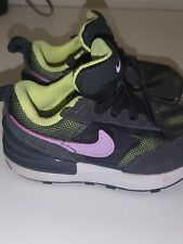 Nike Waffle One TD Black Purple DC0479-002 Pull On Sneaker Shoes Baby Toddler 5c