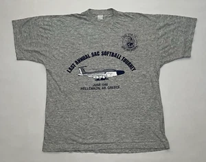 Vintage Last Annual Sac Softball Tourney Gray Sz L June 1990 University tee - Picture 1 of 7