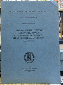 (Medioevo) V. Crescenzi - ESSE DE MAIORI CONSILIO - Roma 1996 - Imagen 1 de 1