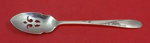 Rose Spray by Easterling Sterling Silver Olive Spoon Pierced 5 3/4" Custom Made - Picture 1 of 1