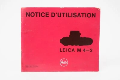 User Manual for Leica M4-2. (In French) - Image 1 of 4