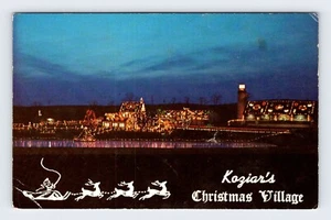 Koziar's Christmas Village Bernville Pennsylvania Vintage Postcard AF496 - Picture 1 of 2