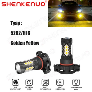 LED 30W PS24W 5202 H16 Amarillo 3000K Dos Bombillas Luz Antiniebla Repuesto Lámpara de Stock - Imagen 1 de 20