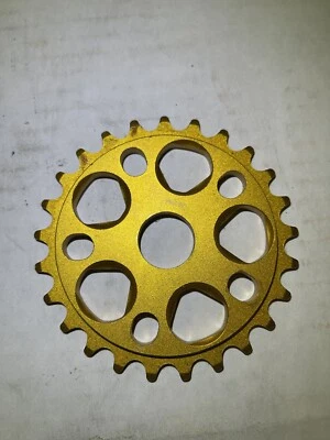 2008 Proper Bike Co Gold 25 dientes Magnalite piñón cadena rueda adecuada bicicleta BMX Foto 1 de 4