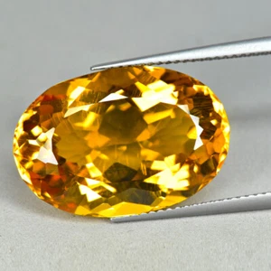 16.90Ct Oval Cut Pretty Golden Yellow Color Natural Citrine Gemstone - Picture 1 of 1
