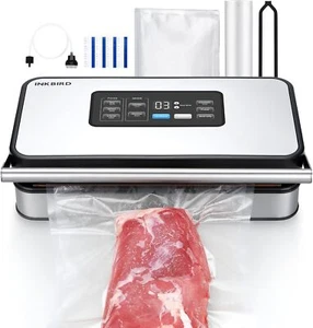 INK-VS04 Home Food Vacuum Sealer Machine with Starter Kit, Dual Motor, Dual Pum - Picture 1 of 11