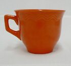 RED WING POTTERY CHEVRON ORANGE COFFEE CUP
