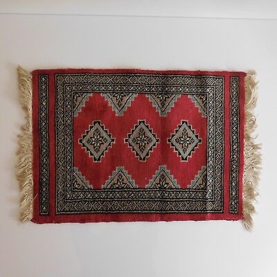 Tapis D’Orient Laine Wool Rug Handmade Fait Main Art Déco KARACHI Pakistan • 690€
