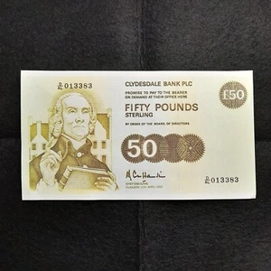 50 Pounds Sterling 1992 Scotland Clydesdale Bank Reproduction Banknote P-222a - Picture 1 of 4