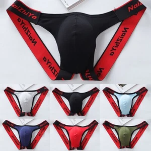 Mens Sexy Jockstrap Briefs Athletic Supporter Sissy Low Waist Panties Jock Strap - Picture 1 of 16