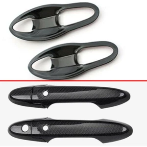 Cubierta de tazón 8X con manija de puerta delantera para automóvil de fibra de carbono para Honda HR-V HRV 2016-19 - Imagen 1 de 5