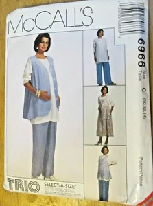 McCALL'S SEWING PATTERN NO.6966 LADIES MATERNITY DRESS OR PANTS SIZE 10,12,14 - Picture 1 of 3