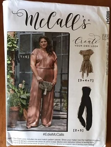McCalls Sewing Pattern M8047 Jumpsuit Sizes 18W-24W Unused - Picture 1 of 2