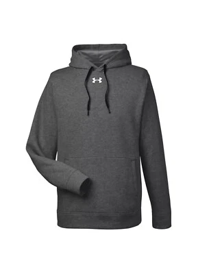 Under Armour Women's Hustle Fleece Hoodie Sweatshirt Dark Grey Gray 2XL - Image 1 of 4