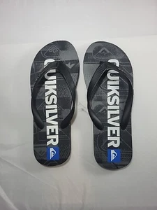Sandalias Quiksilver Java Iconography Chanclas EE. UU. Para Hombre Talla 8 Negro Gris Blanco - Imagen 1 de 8