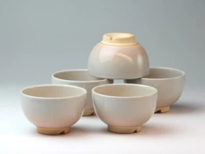 Hagi yaki ware Yunomi Japanese pottery tea cup Sencha Kumidashi Hime Tsuchi - Picture 1 of 2