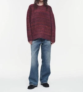 6397 Spacedye Rundhalspullover Pflaume - Bild 1 von 13