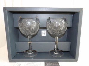Boxed Set of Waterford Crystal Millennium Balloon Goblets~"Happiness"~Signed - Picture 1 of 9
