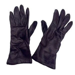 Guantes de cuero marrón Talbots forrados de cachemir para mujer talla 6,5 - Imagen 1 de 7
