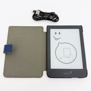 Tolino Shine 3 eBook Reader Schwarz WLAN Hintergrundbeleuchtung Getestet - Afbeelding 1 van 6