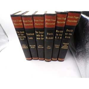 Front Page Mysteries Collier Hardcover Book Lot Vintage Mystery Novel Collection - Picture 1 of 5