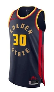 Nike Steph Curry Golden State Warriors Authentic City Jersey FQ4465-419 Size 48 - Picture 1 of 4