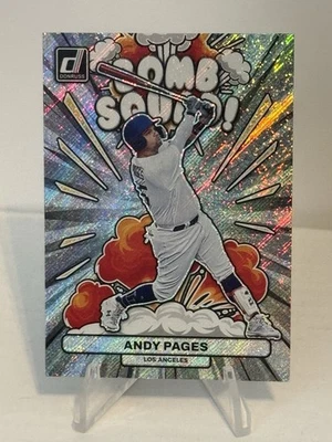 2023 Panini Donruss Baseball Bomb Squad #BS6 Rapture ANDY PAGES LA Dodgers - Image 1 of 2