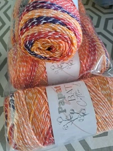 Papatya Batik Cotton Blend Dk Knitting Crochet Yarn 5x100g 70% acrylic #1008 - Picture 1 of 5
