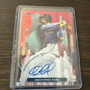 2025 Topps Finest - Finest Autographs Christopher Morel #FA-CMOR Red 2/5(AU) - Picture 1 of 3