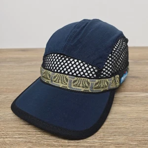 Baseballmütze KAVU blau Mesh/Nylon TRAIL-RUNNER STRAP CAP Outdoor Wandern Hergestellt in den USA S - Bild 1 von 10