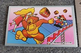 Donkey Kong Famicom Nintendo Near Mint Menko Card Super Mario Bros. Japan