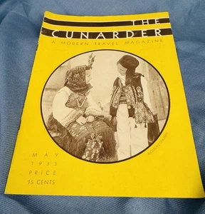 The Cunarder magazine- full issue- may 1933 ~ very good condition- travel - Bild 1 von 17