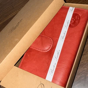Cartera de cuero roja Bostanten - Imagen 1 de 6