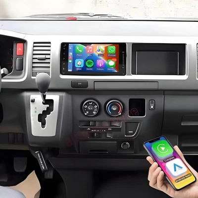 适用于丰田 Hiace 2004 - 2019 CarPlay Android 汽车收音机 立体声 Navi Wifi 64G — 第 1/4 张图片