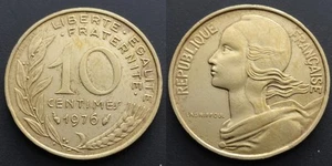 Coin France - 1976 - 10 centimes Marianne (N2511) - Picture 1 of 3